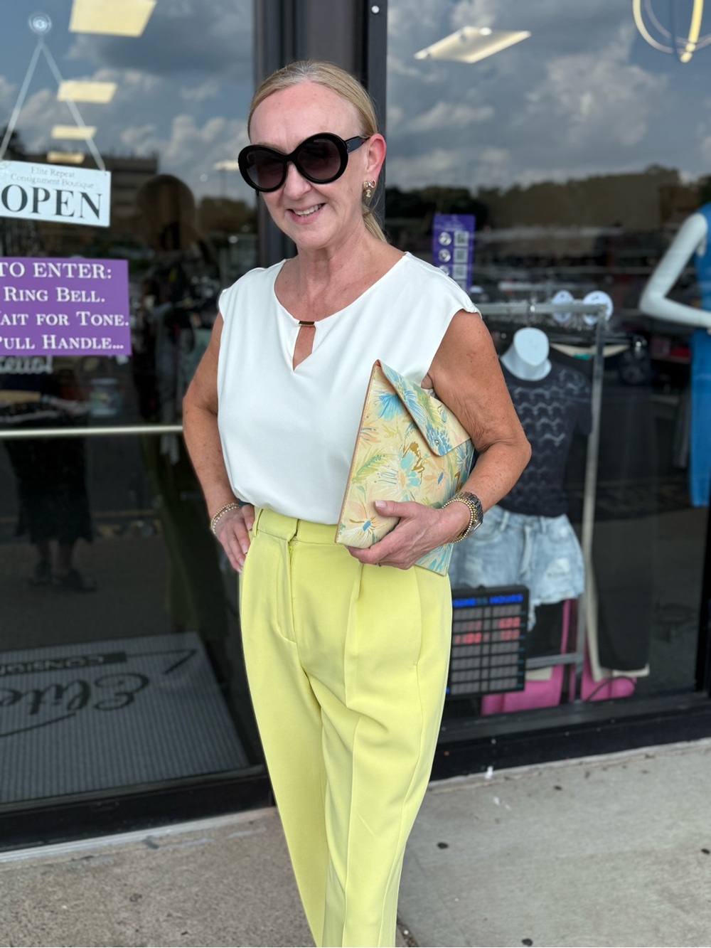 Express Sz 4 Cropped Lime Pants